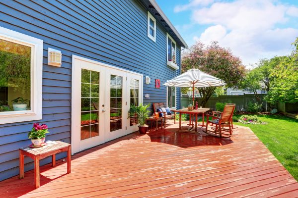 Blue Siding Installation in Franklin